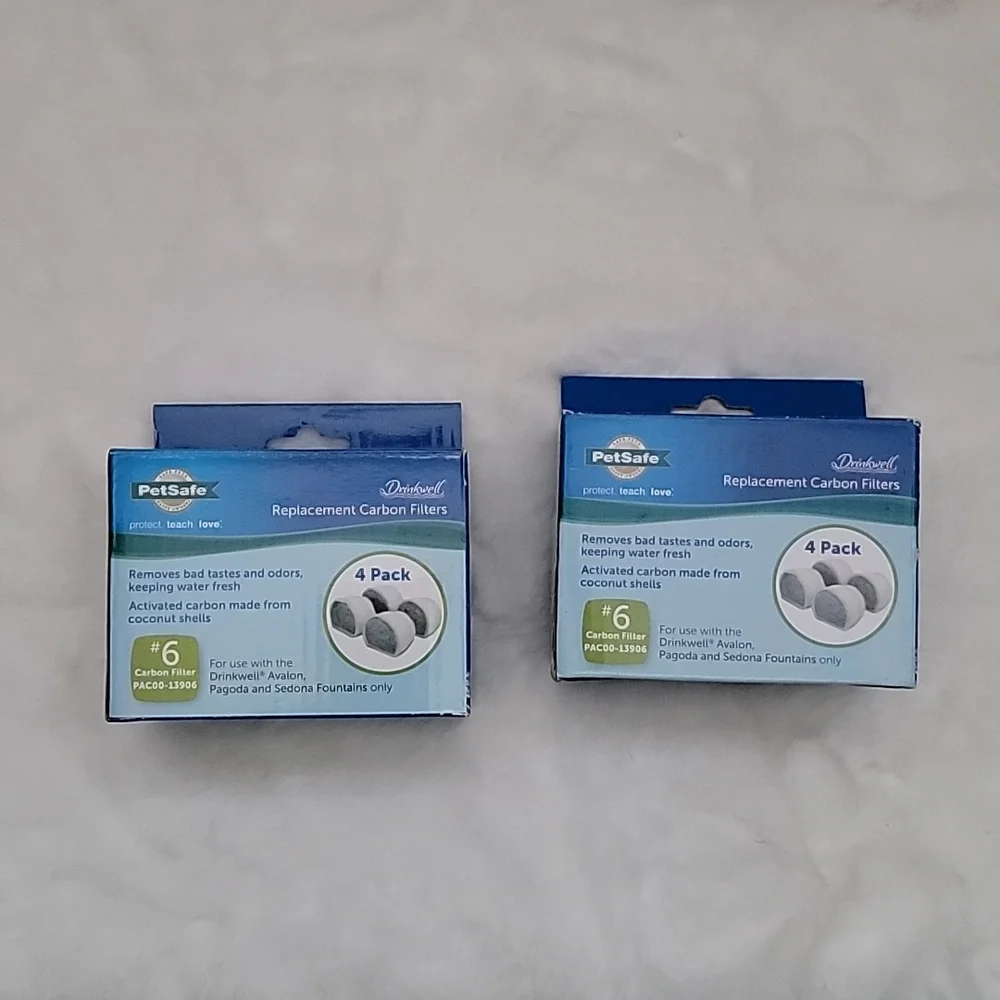PetSafe Drinkwell® Pet Fountain Charcoal Replacement Filters 2 Boxes of 4